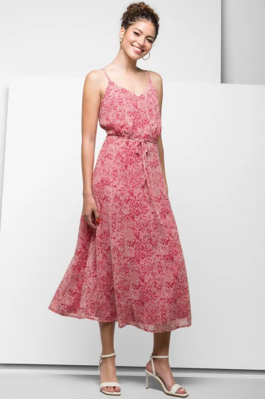 Fit & Flare Strappy Dress Red sold by Ackermas