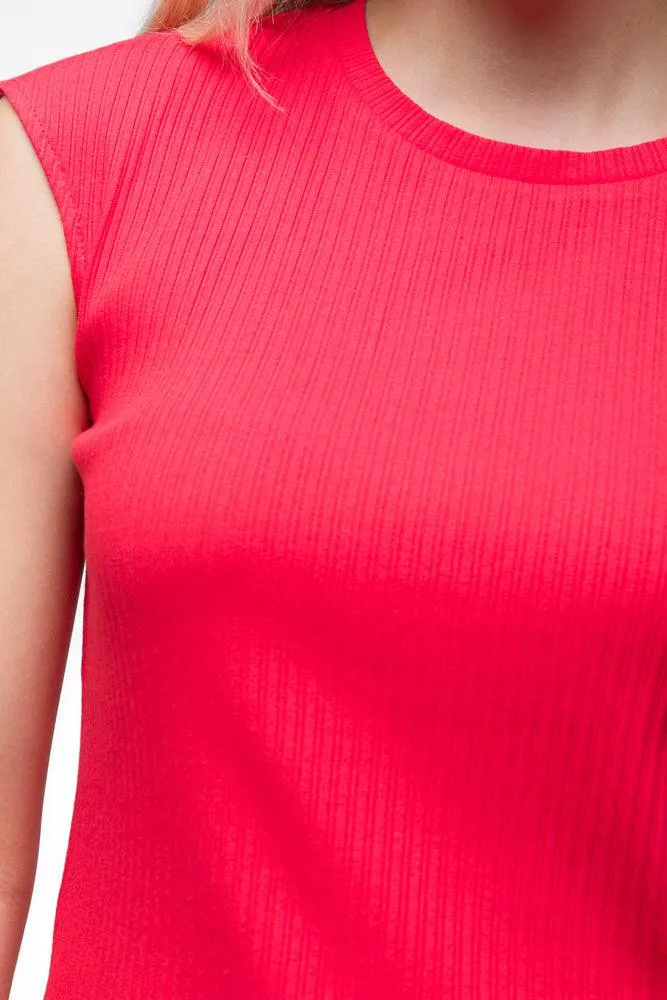 Sleeveless Rib Top Red sold by Ackermas product image thumbnail 4
