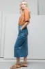 Utility Denim Skirt Mid Blue sold by Ackermas