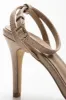 Buckle Detail Heeled Sandal Natural sold by Ackermas