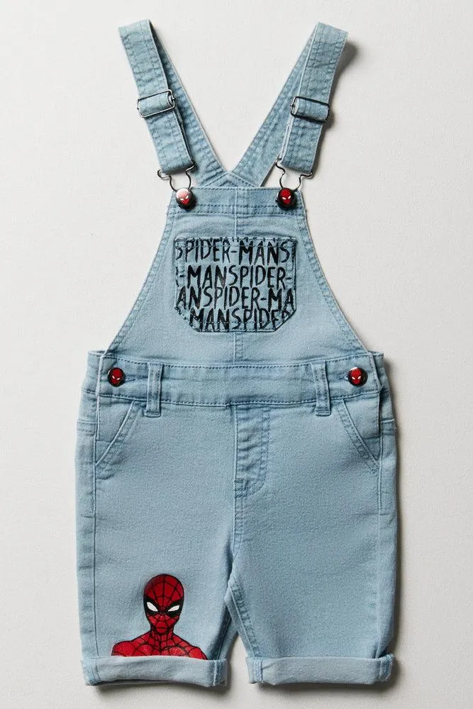 Spider-Man Denim Dungaree Light Blue sold by Ackermas