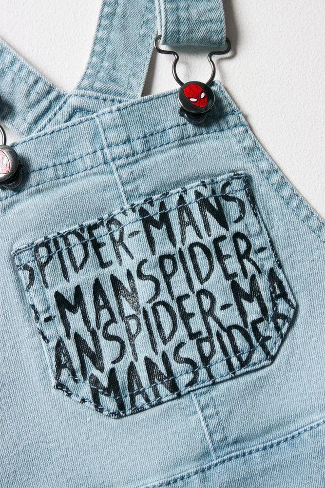 Spider-Man Denim Dungaree Light Blue sold by Ackermas product image thumbnail 3