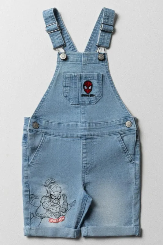Spider-Man Denim Dungaree Light Blue sold by Ackermas