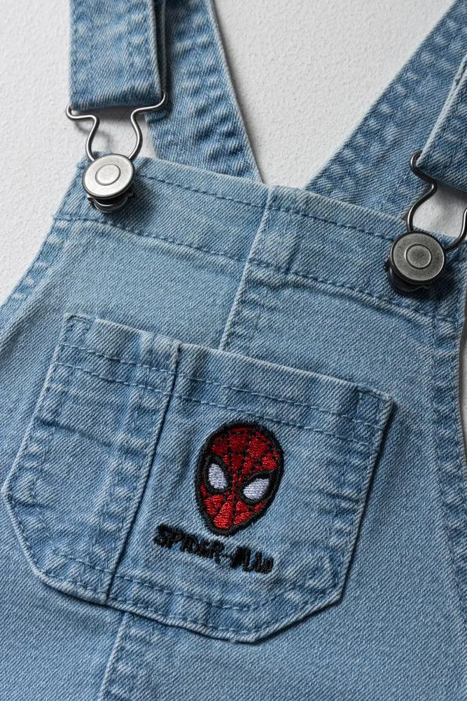 Spider-Man Denim Dungaree Light Blue sold by Ackermas product image thumbnail 2
