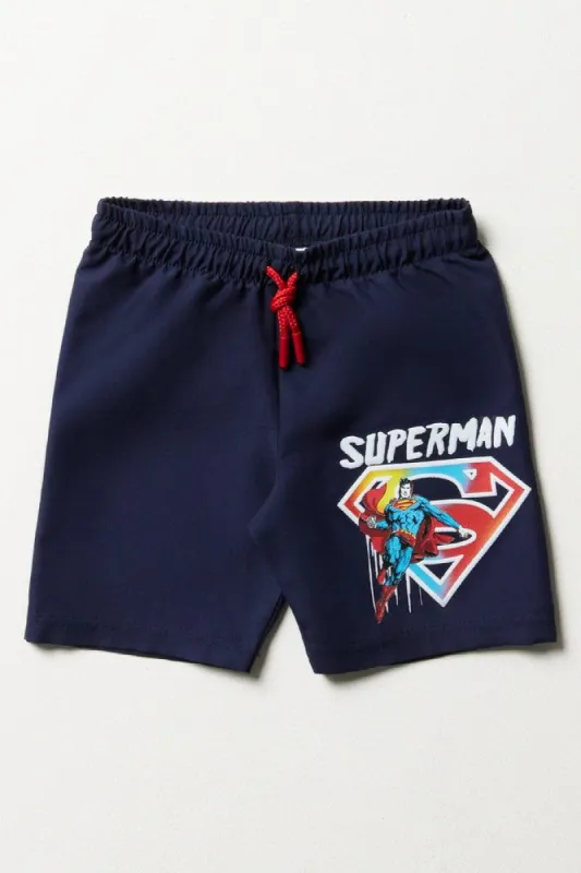Superman Swim Shorts Navy sold by Ackermas