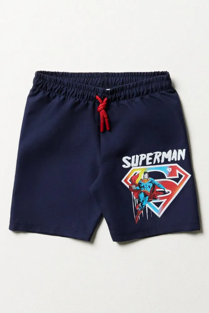 Superman Swim Shorts Navy sold by Ackermas