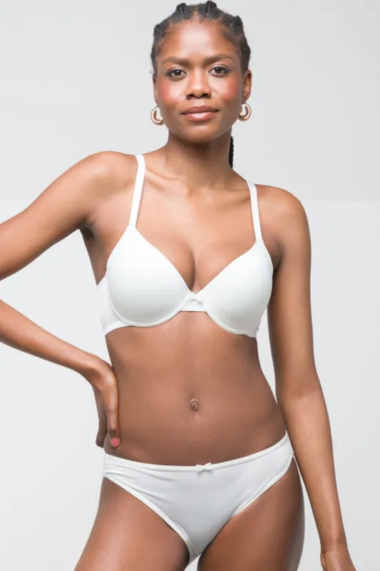 2 Pack T-Shirt Bras White & Natural sold by Ackermas