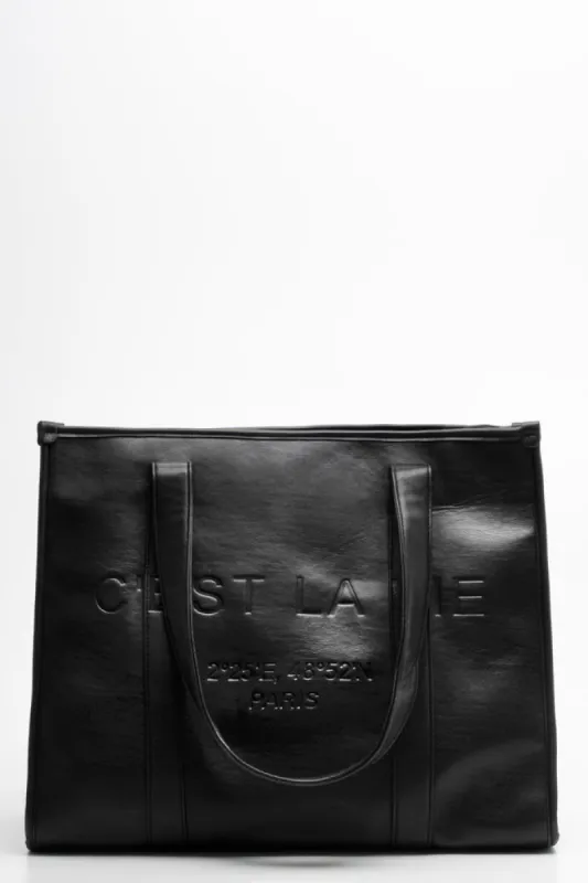 Large Tote Bag Black sold by Ackermas