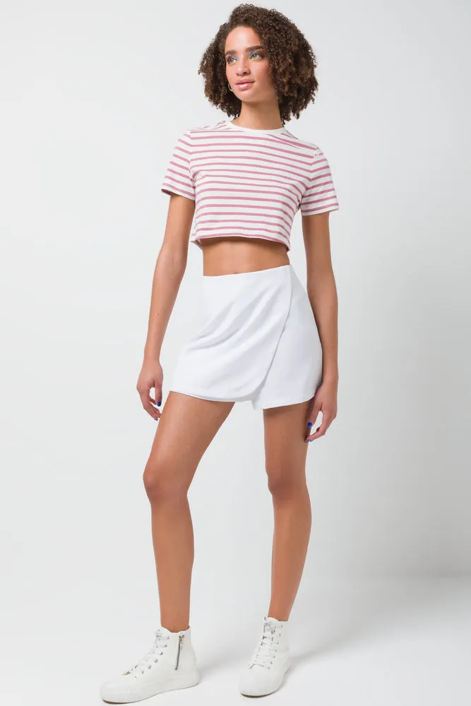 Stripe Cropped Top Mid Pink sold by Ackermas product image thumbnail 2