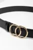 Double Buckle Belt Black sold by Ackermas