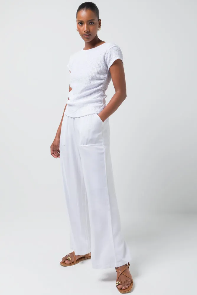 Textured Knit Top White sold by Ackermas product image thumbnail 2