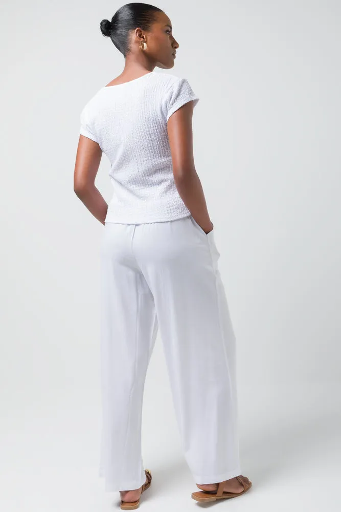 Textured Knit Top White sold by Ackermas product image thumbnail 3