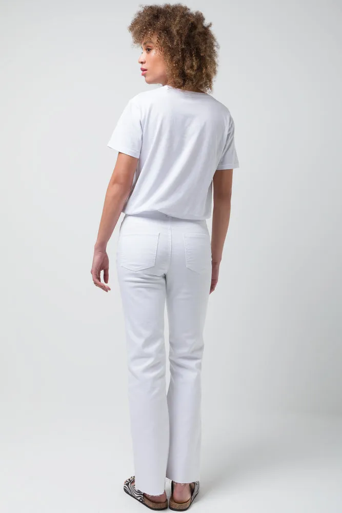 Flare Leg Jean White sold by Ackermas product image thumbnail 4