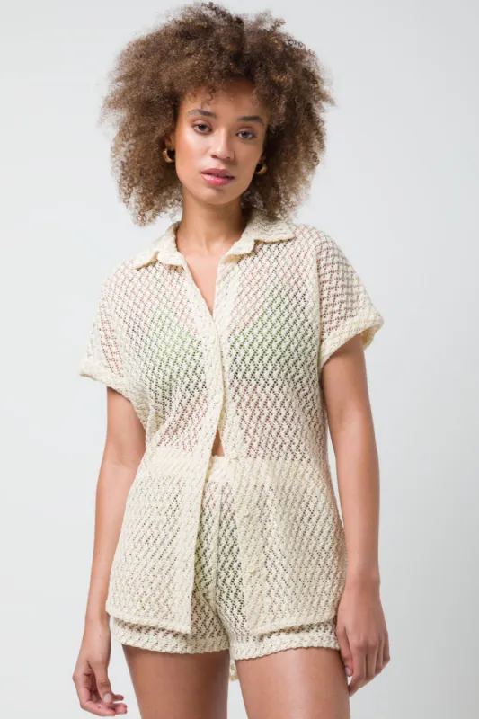 Crocket Shirt Cream sold by Ackermas