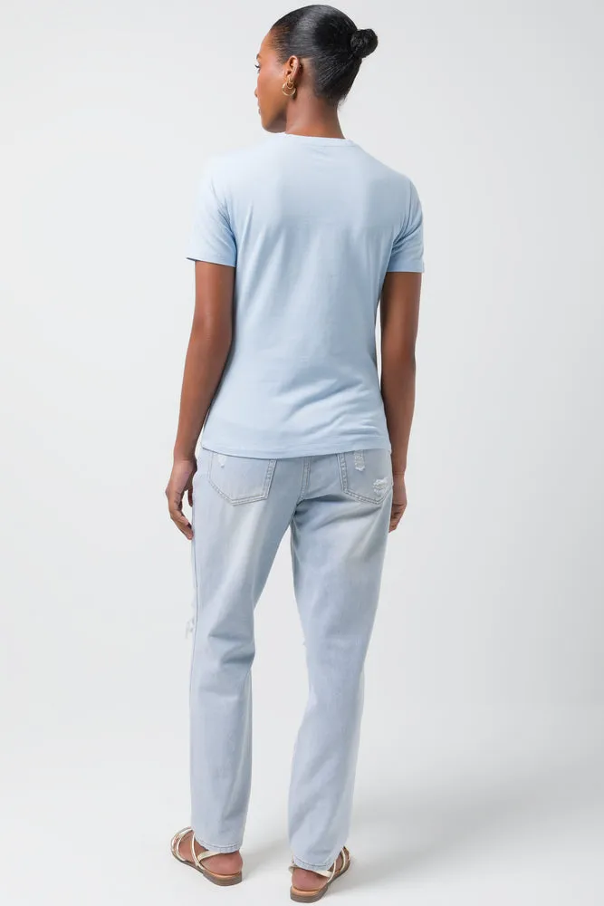 Short Sleeve T-Shirt Light Blue sold by Ackermas product image thumbnail 3