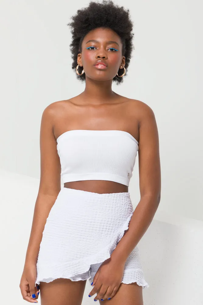 Seamless Tube Top White sold by Ackermas