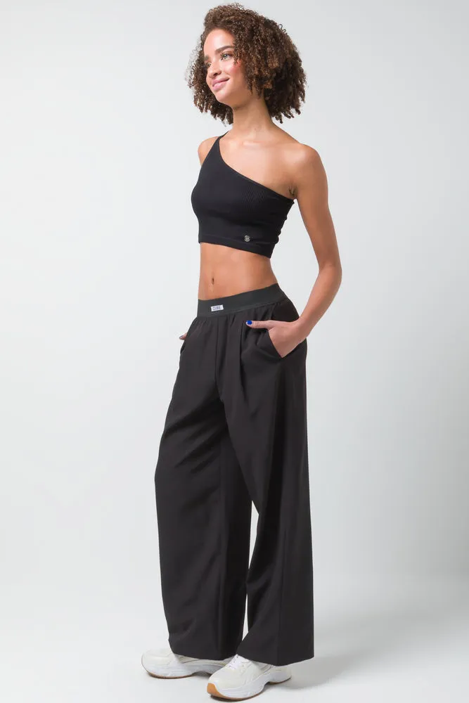 Wide Leg Elasticated Pants Black sold by Ackermas product image thumbnail 3
