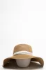 Ribbon Floppy Sun Hat Brown sold by Ackermas