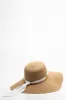 Ribbon Floppy Sun Hat Brown sold by Ackermas