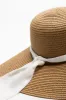 Ribbon Floppy Sun Hat Brown sold by Ackermas
