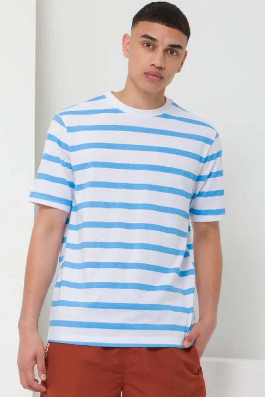 Strip T-Shirt White sold by Ackermas