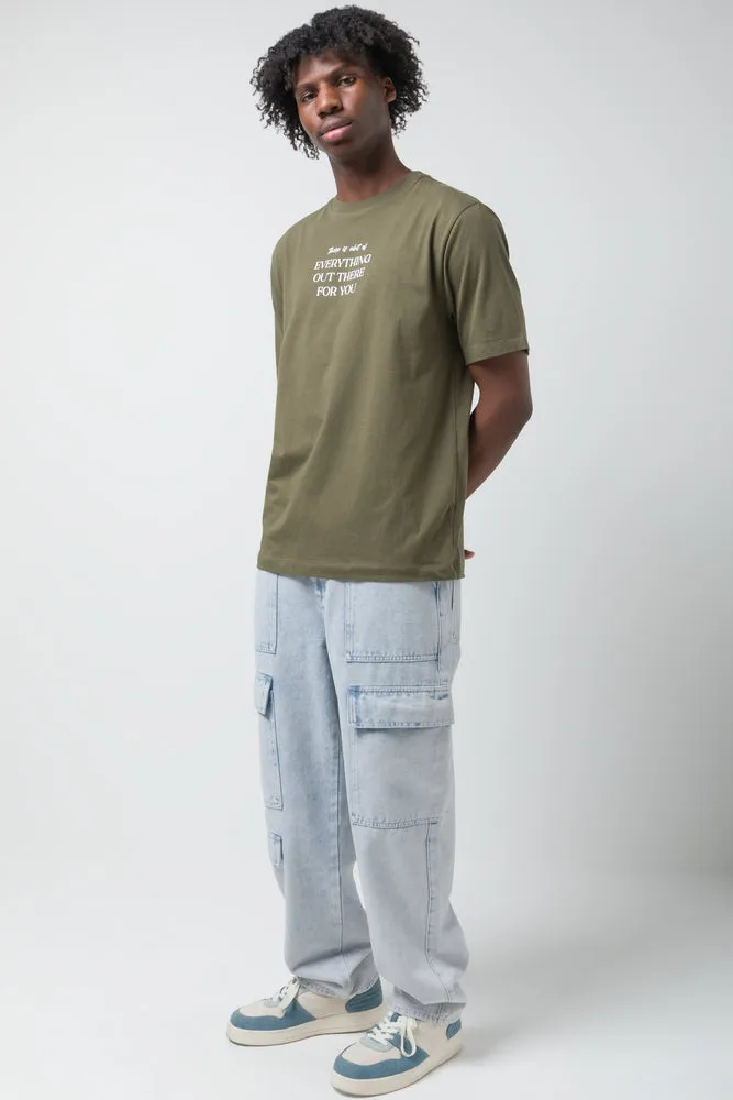 Letters T-Shirt Green sold by Ackermas product image thumbnail 2