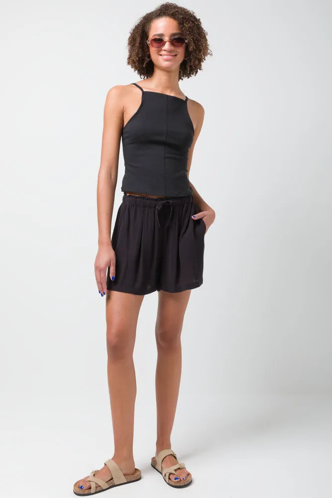 Pull On Short Black sold by Ackermas