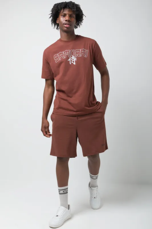 Knit Shorts Brown sold by Ackermas