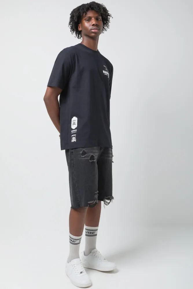 Naruto T-Shirt Black sold by Ackermas product image thumbnail 2