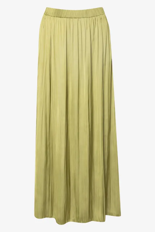 Crinkle Flare Skirt Green sold by Ackermas