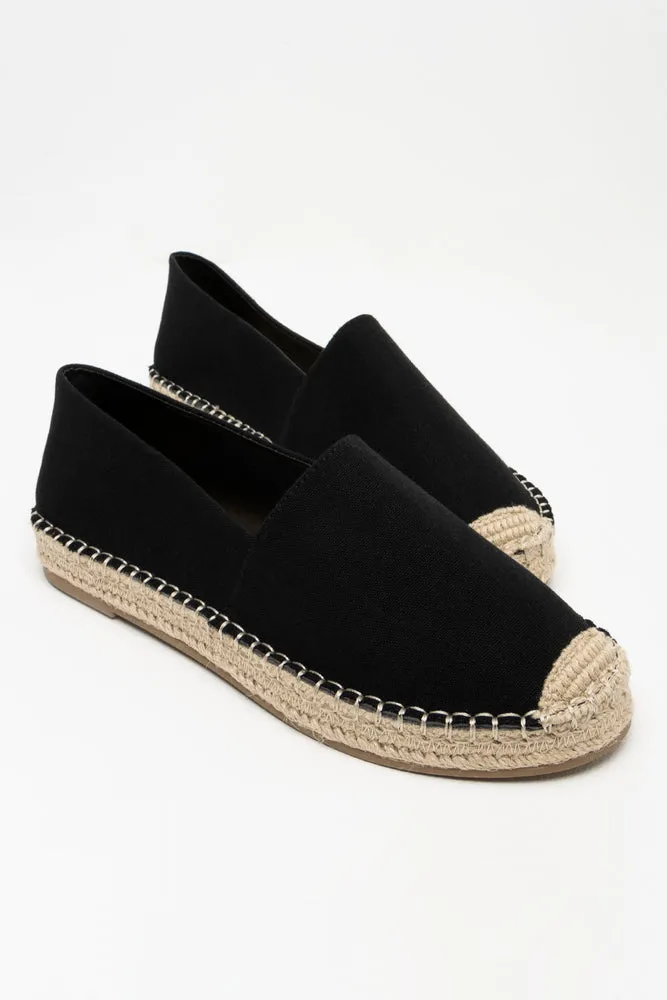 Espadrille Shoe Black sold by Ackermas