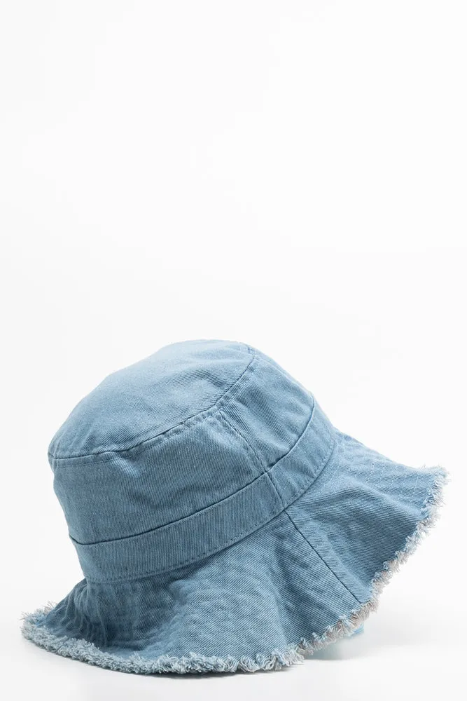 Denim Bucket Hat Light Blue sold by Ackermas product image thumbnail 2