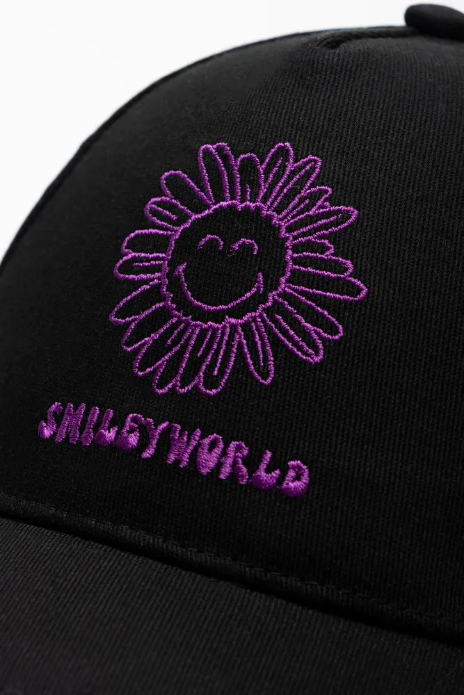 SmileyWorld Peak Cap Black sold by Ackermas product image thumbnail 4