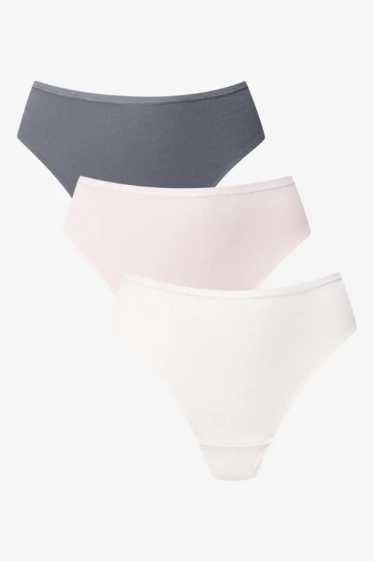 3 Pack Thongs Pink, Natural And Dark Grey sold by Ackermas