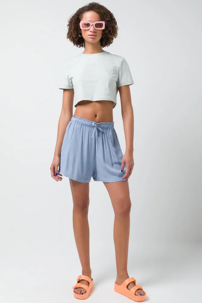 Pull On Short Blue sold by Ackermas