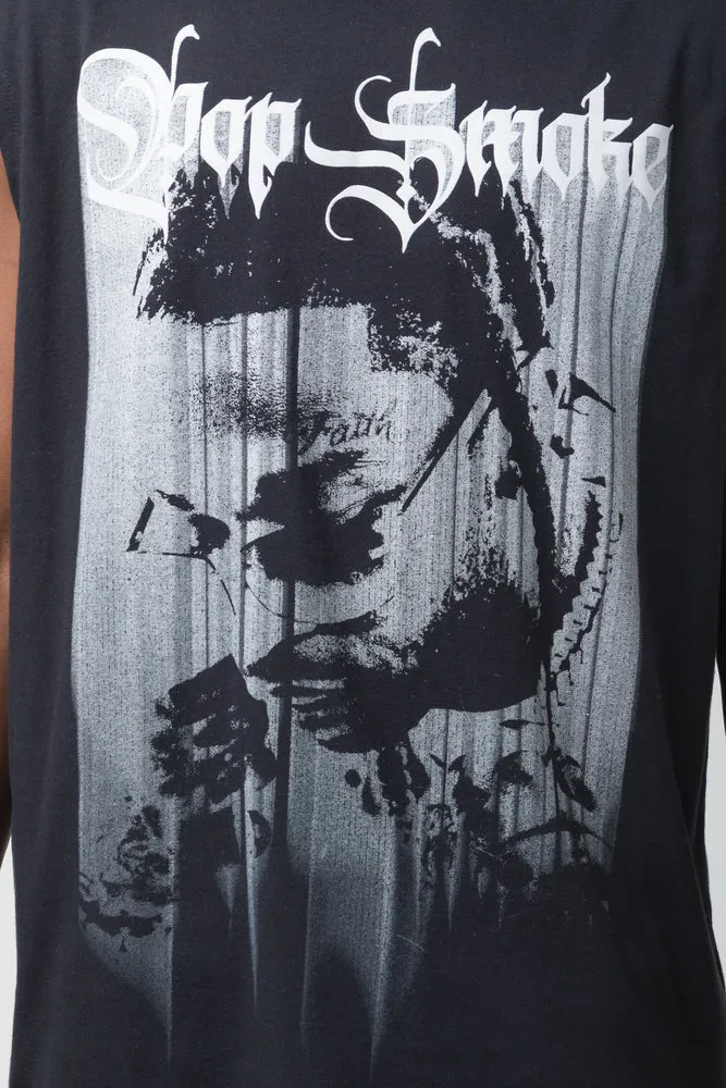 Pop Smoke Muscle Hugger T-Shirt Black sold by Ackermas product image thumbnail 4