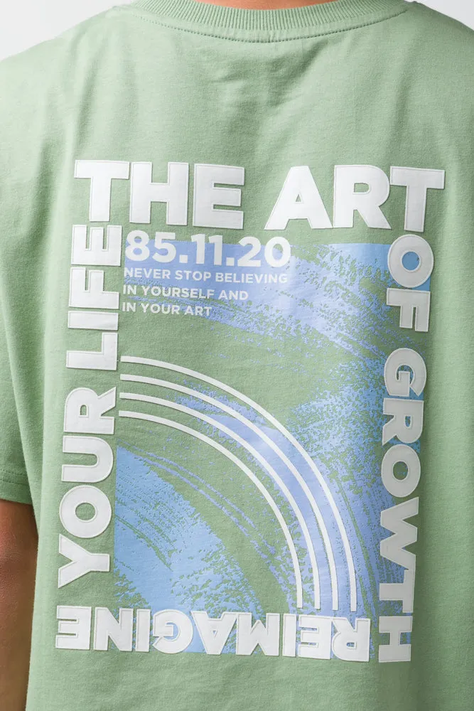 Oversized T-Shirt Green sold by Ackermas product image thumbnail 4