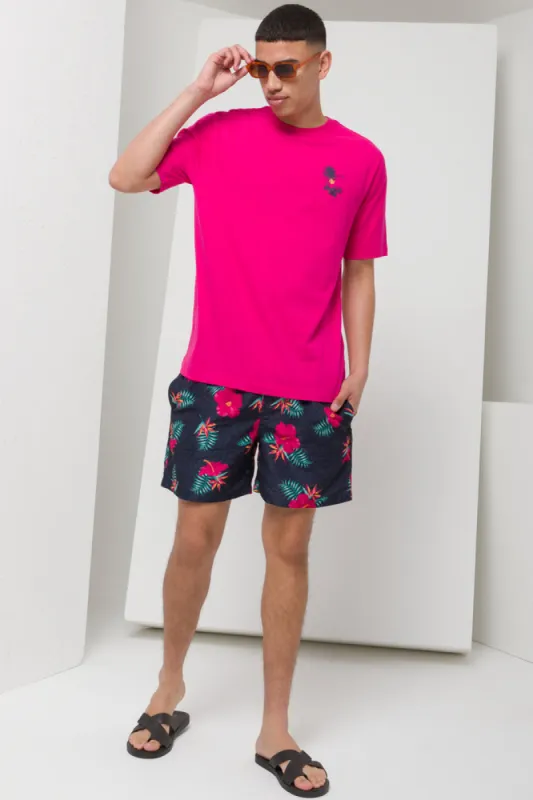 Flower Swim Shorts Navy sold by Ackermas