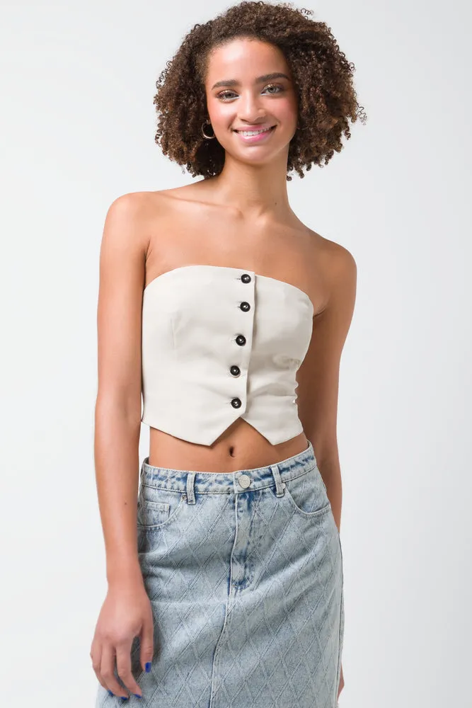 Strapless Waistcoat Natural sold by Ackermas