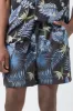 Leaf Swim Shorts Blue And Black sold by Ackermas