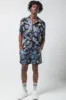 Leaf Swim Shorts Blue And Black sold by Ackermas
