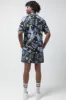 Leaf Swim Shorts Blue And Black sold by Ackermas