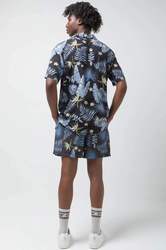 Leaf Swim Shorts Blue And Black sold by Ackermas product image thumbnail 4