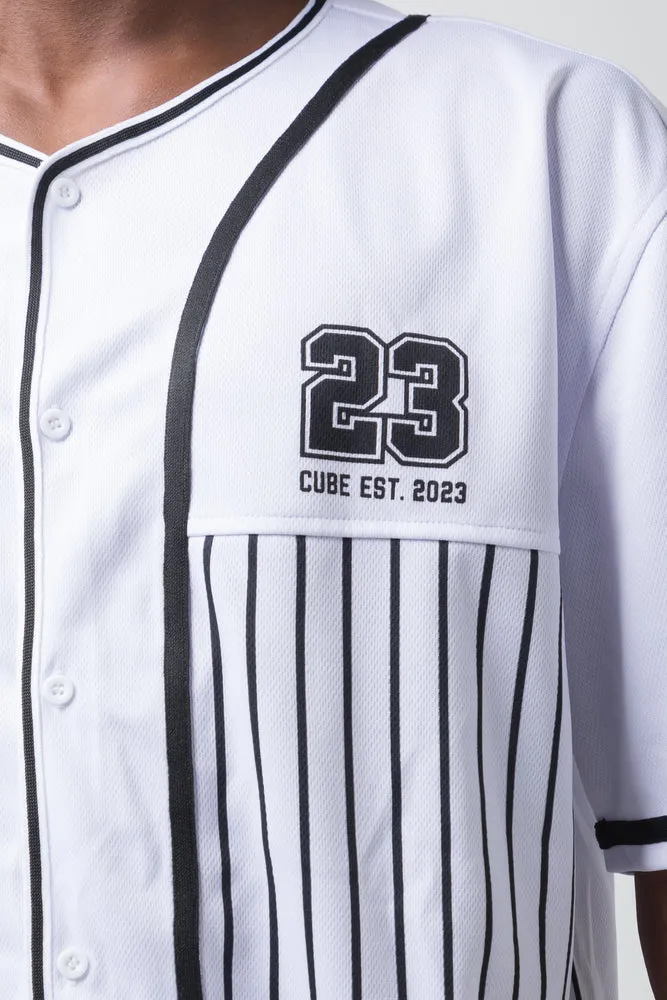Stripe Basketball Shirt White sold by Ackermas product image thumbnail 4
