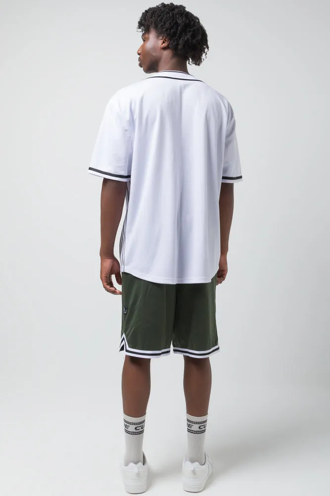 Stripe Basketball Shirt White sold by Ackermas product image thumbnail 3