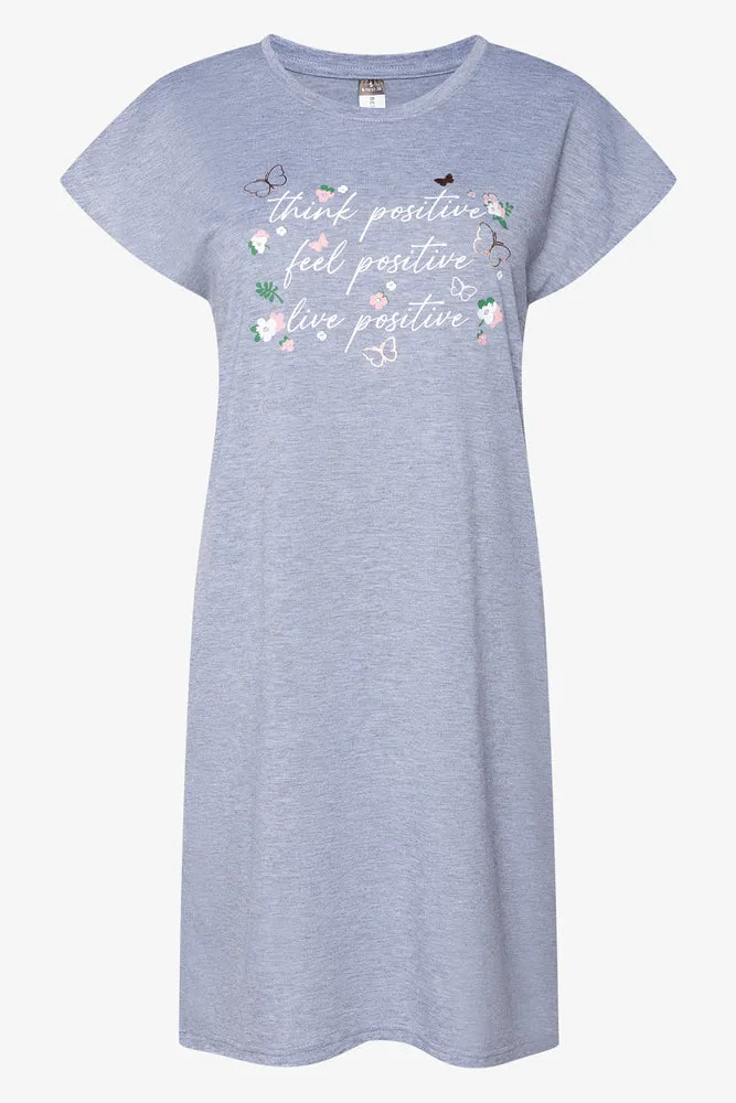 2 Pack Floral Sleepshirts Green And Grey sold by Ackermas product image thumbnail 3