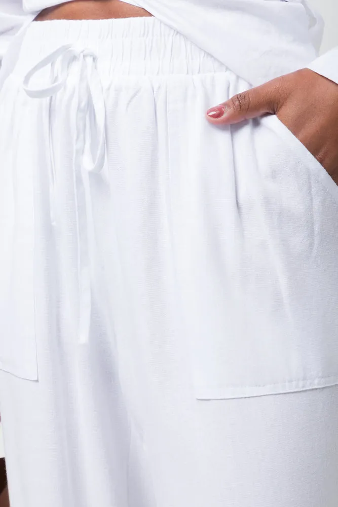 Relaxed Pull On Pants White sold by Ackermas product image thumbnail 5