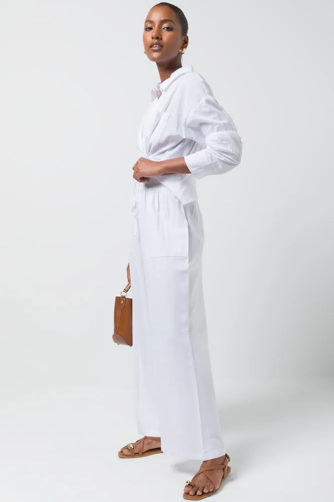 Relaxed Pull On Pants White sold by Ackermas product image thumbnail 3