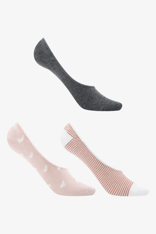 3 Pack Stripe Footliners Pink sold by Ackermas