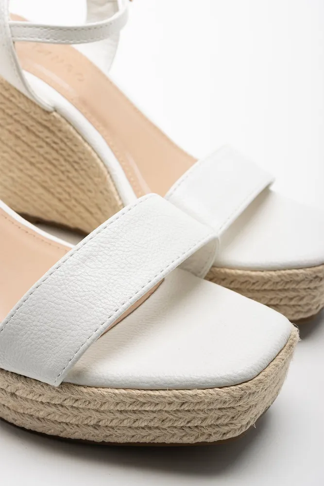Espadrille Wedge White sold by Ackermas product image thumbnail 3